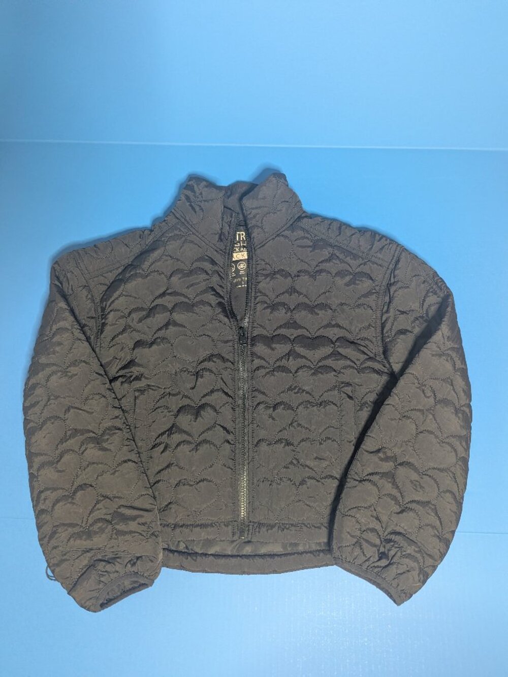 Love Tree Ultra lLight Packable Jacket, Black, Quilted, Size Small